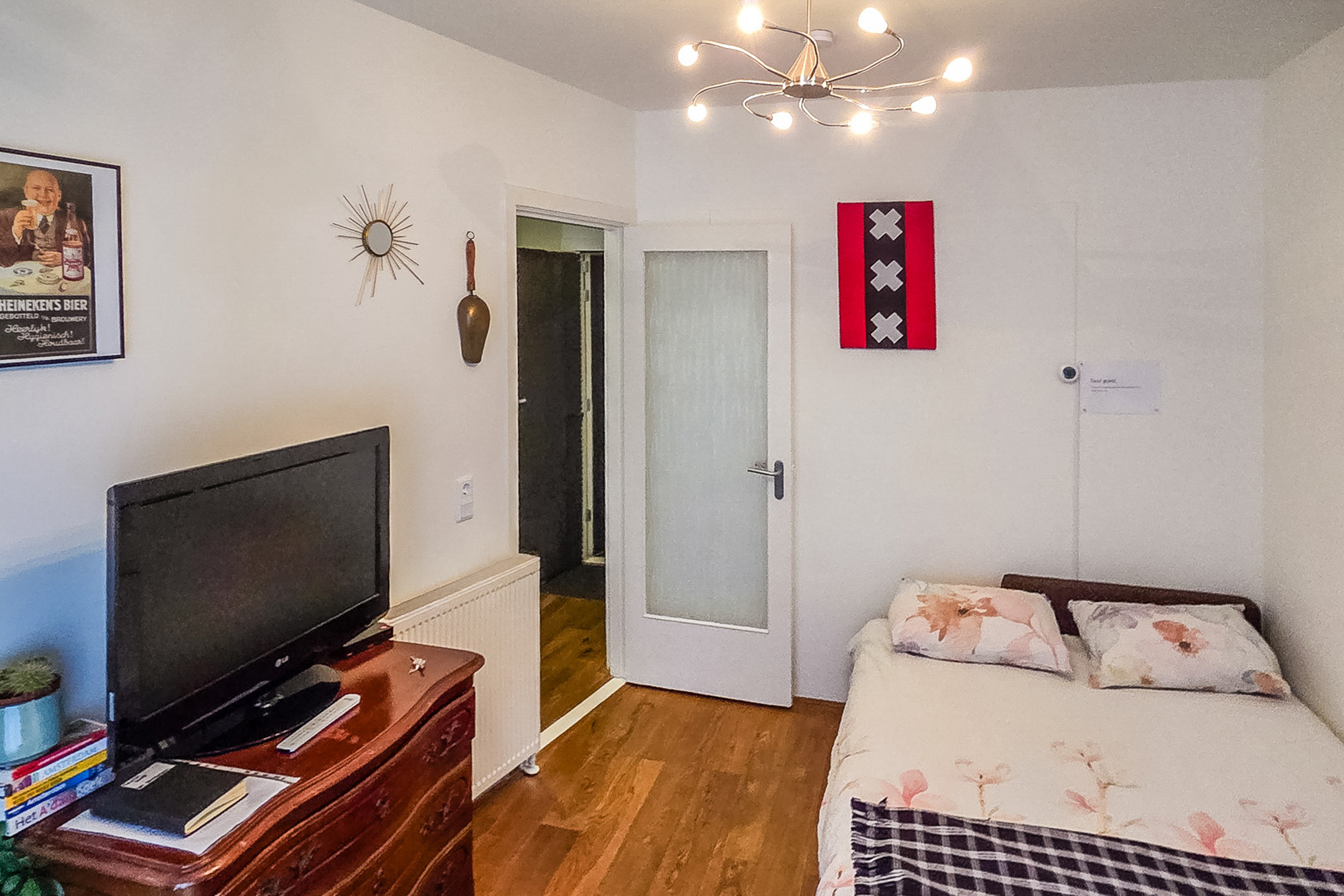 Living Area with Sofa Bed Other Angle West City apartment Amsterdam